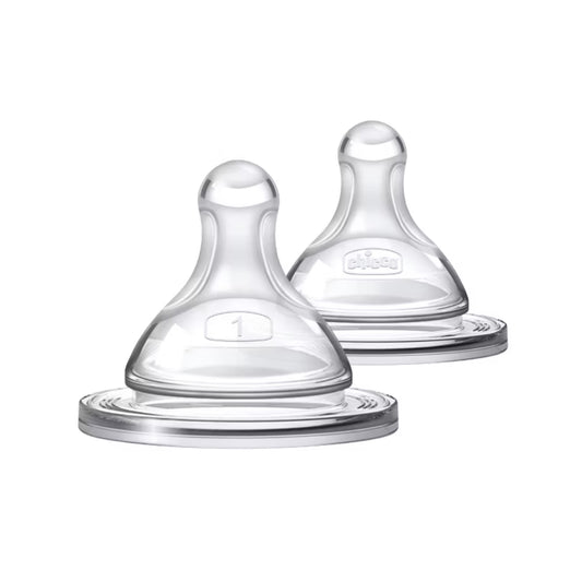Biberón híbrido Chicco Duo de 9 oz con Invinci-Glass (juego de 2) - Transparente/gris