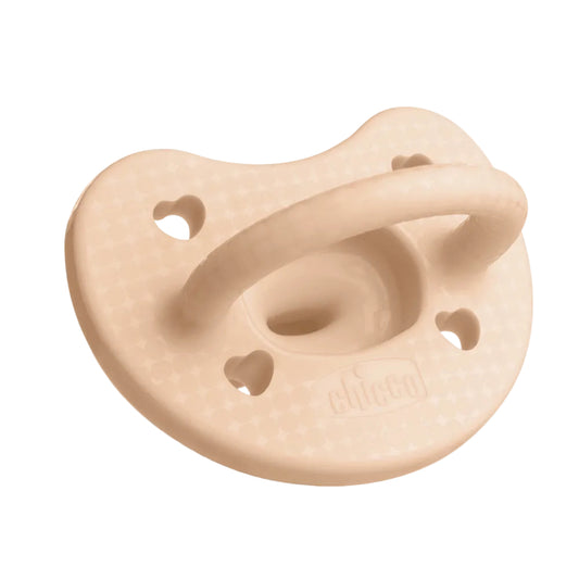 Chupete de una pieza de silicona PhysioForma Luxe de Chicco, de 0 a 6 meses, color rubor