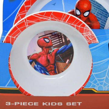 UPD Marvel Spiderman Dinner Set (3 Piece) - Red/White