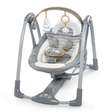 Ingenuity Boutique Collection Deluxe Swing 'n Go Portable Baby Swing - Bella Teddy