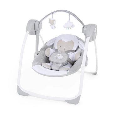 Ingenuity Comfort 2 Go Compact Swing with 5-Point Safety Harness - Gray