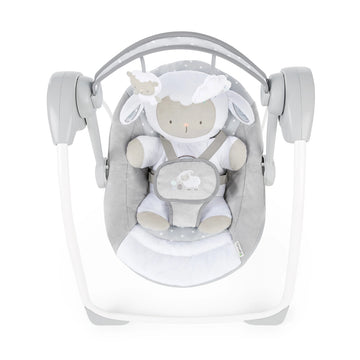 Ingenuity Comfort 2 Go Compact Swing with 5-Point Safety Harness - Gray