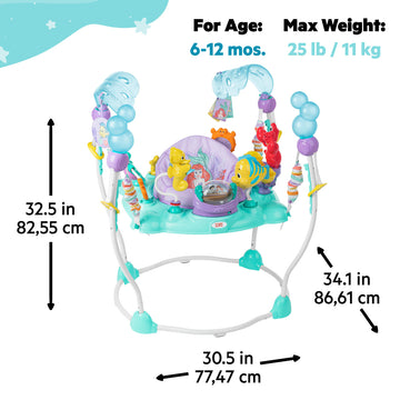 Bright Starts The Little Mermaid Sea of Activities Jumper - Blue