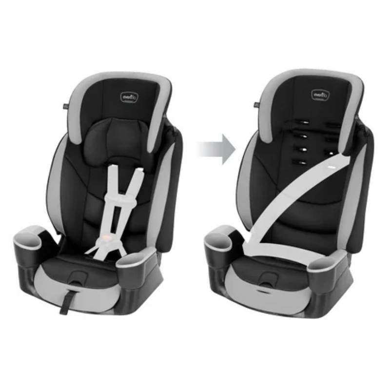 Evenflo Maestro Sport Harness Booster Car Seat - Black/Gray