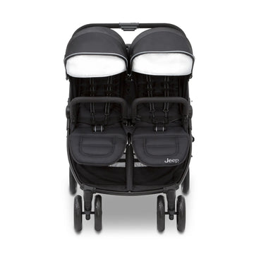 Delta Children Jeep Destination Ultralight Side X Side Double Stroller Latch Compatible - Black