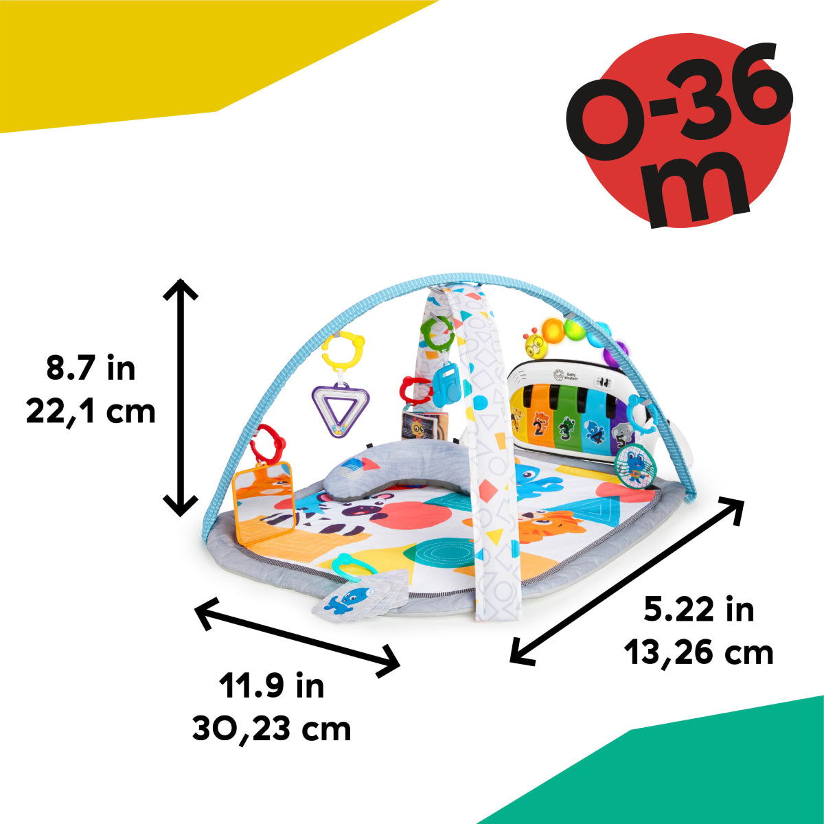 Baby Einstein 4-in-1 Kickin' Tunes Music and Language Discovery Play Gym