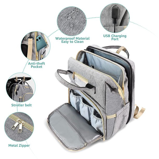 Schon & Schon Diaper Backpack - Gray