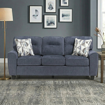 Vival 84" Sofa with Decorative Pillows by Homelegance