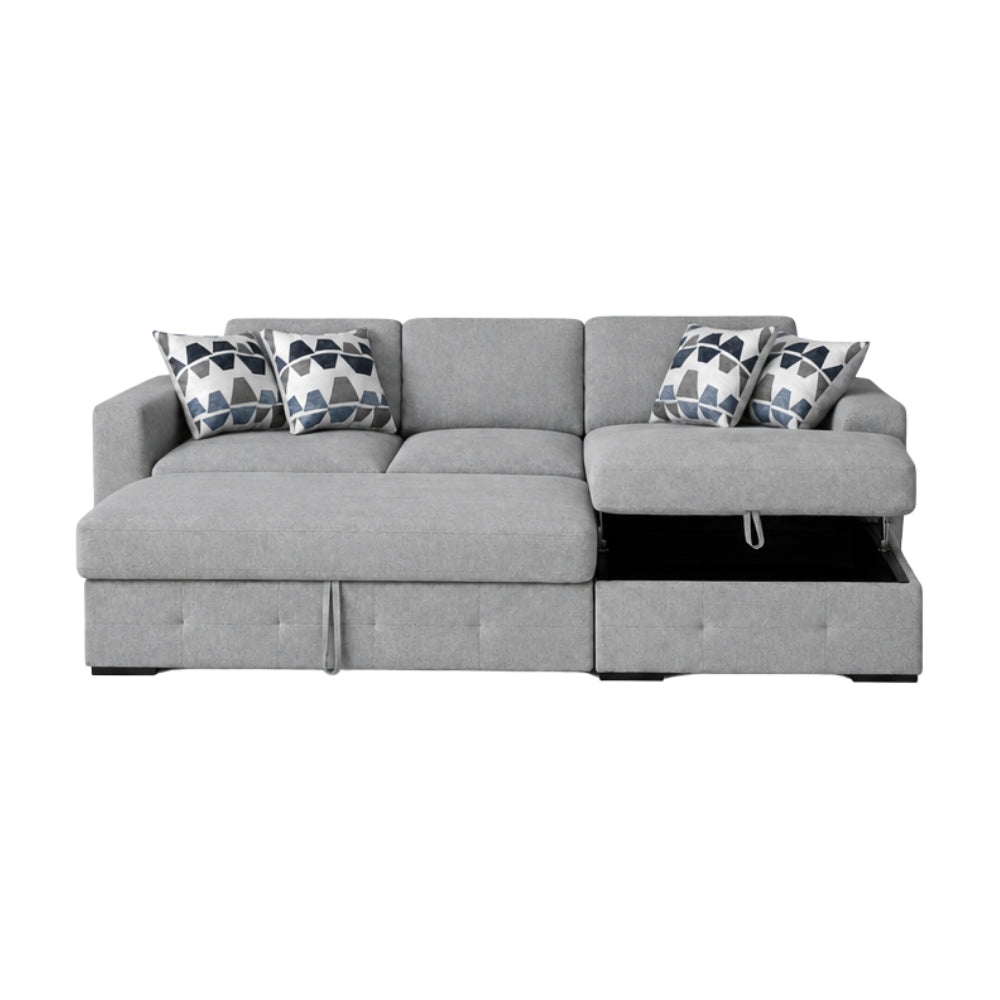 Ibiza Sofa Chaise with Storage by Elements - Gray