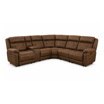 Cordova Power Reclining Sectional Sofa by Best Home - Brown