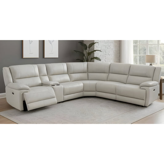 Madrid Power Reclining Sectional Sofa by Best Home - Beige