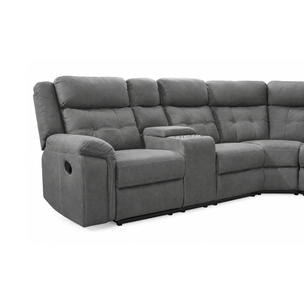Seccional de 3 piezas de Best Home, color gris