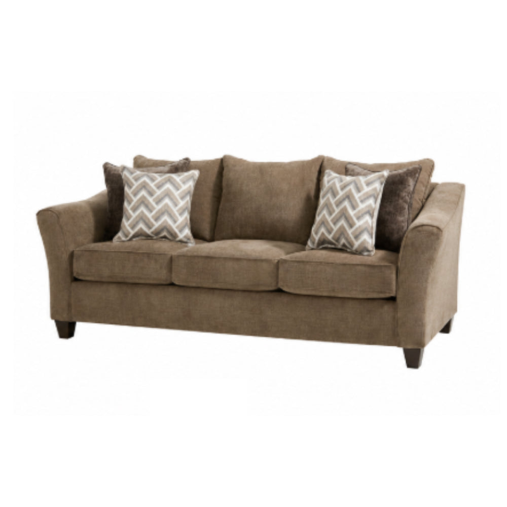 Albany 41" Sofa and Loveseat with Pillows by Best Home - Brown