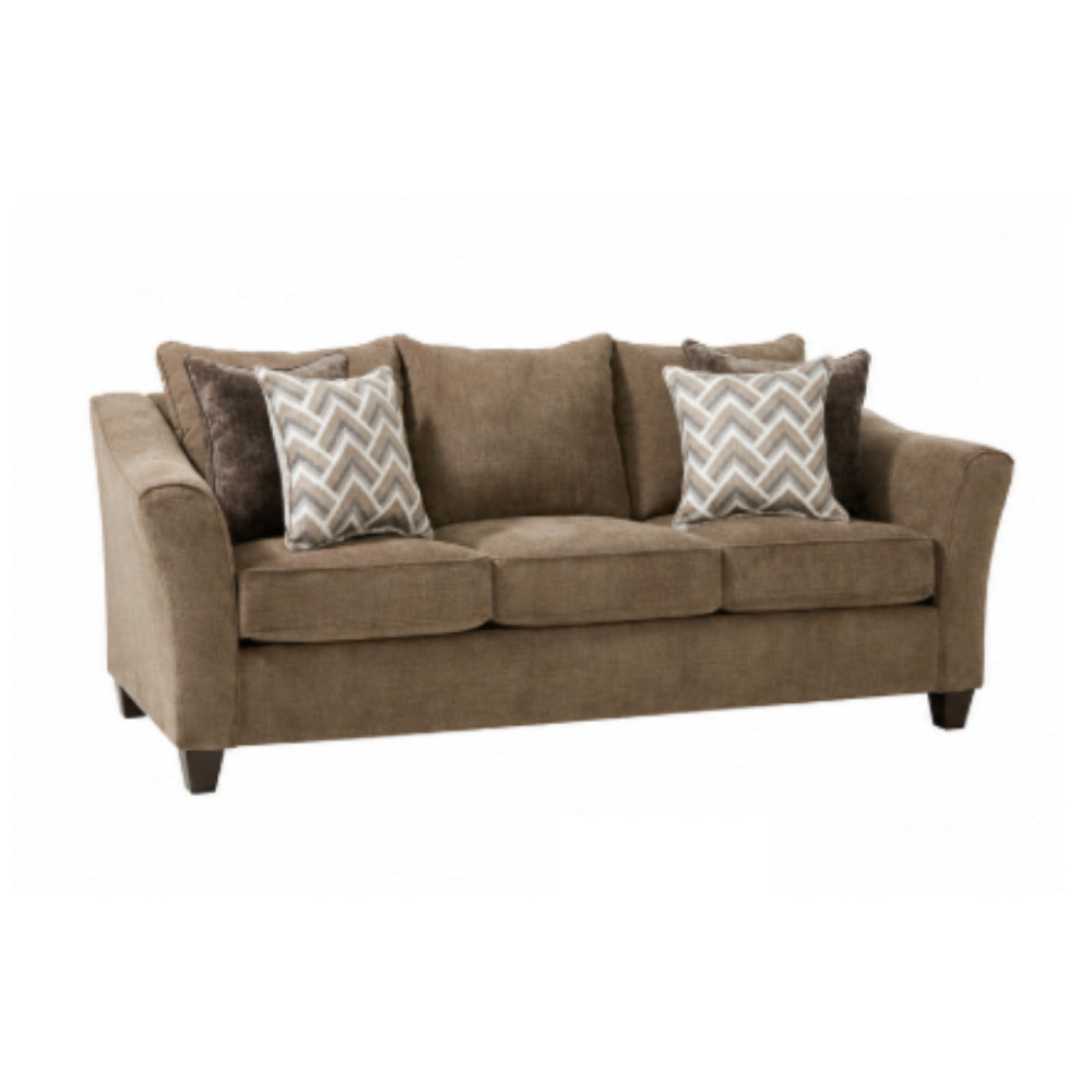 Albany 41" Sofa and Loveseat with Pillows by Best Home - Brown