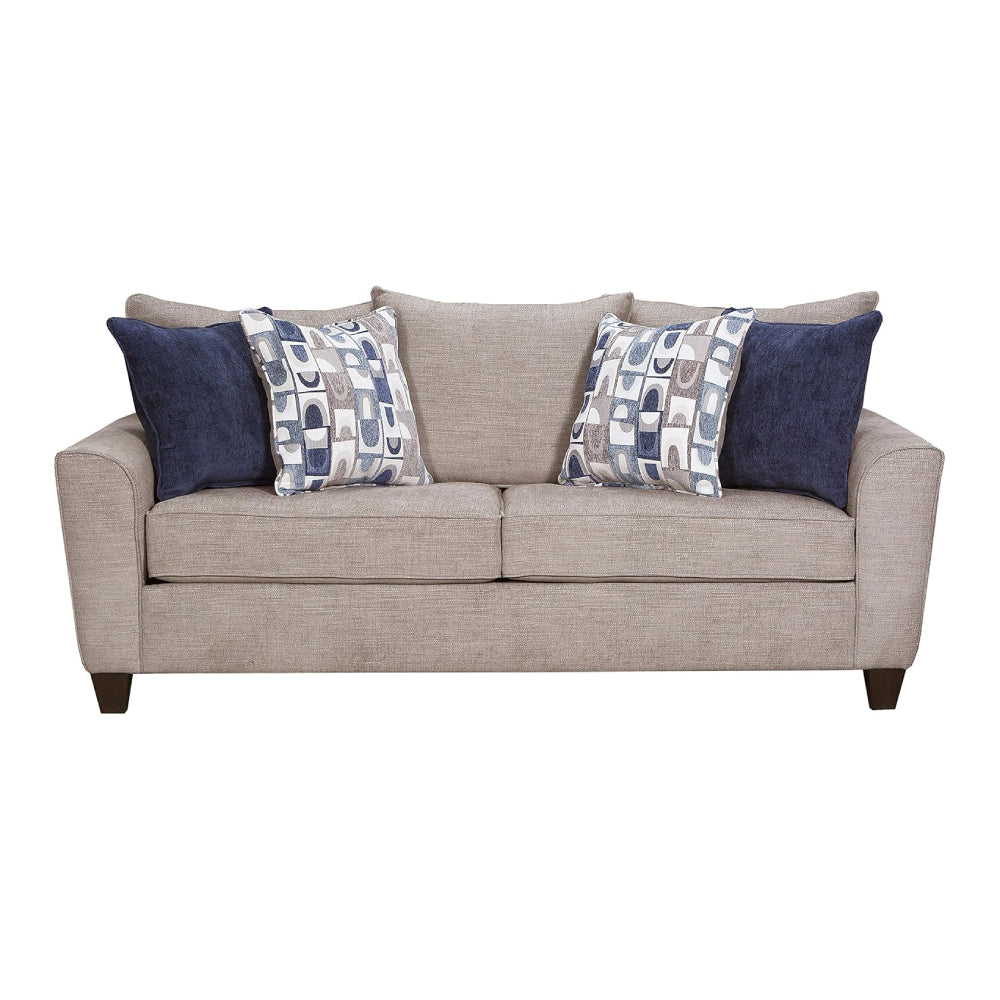 Barcelona Sofa and Loveseat with Pillows by Best Home - Beige