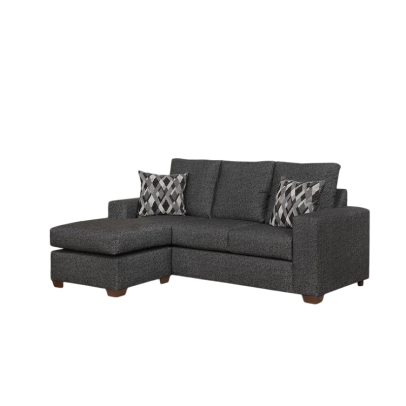Lagos Reversible Sofa Chaise by Arelys Furniture - Black
