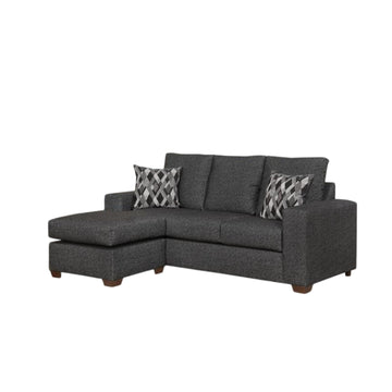 Lagos Reversible Sofa Chaise by Arely Furniture - Black