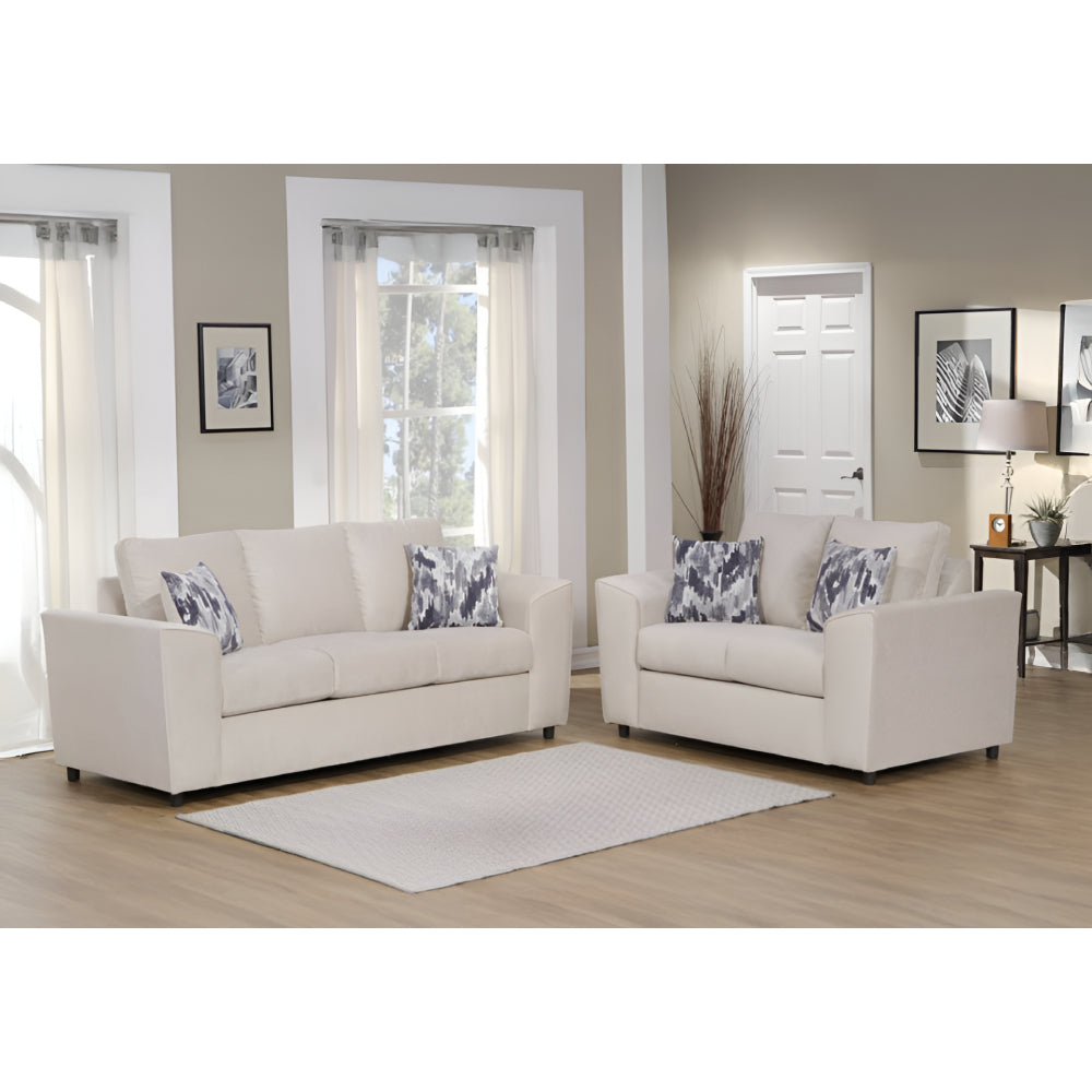 Amalfi Sofa and Loveseat by Arely Furniture - Beige