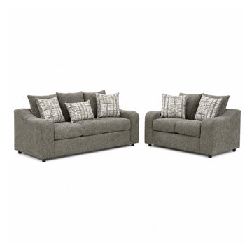 Dalia Sofa and Love Seat set By Best Home - Gray