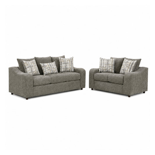 Dalia Sofa and Love Seat set By Best Home - Gray