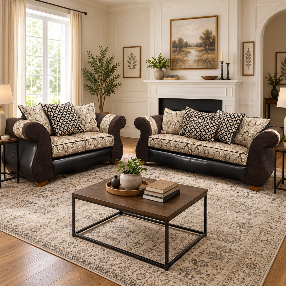 Istanbul Sofa and Loveseat by Best Home - Brown