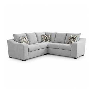 Lyon Compact Sectional Sofa by Arely Furniture - Gray