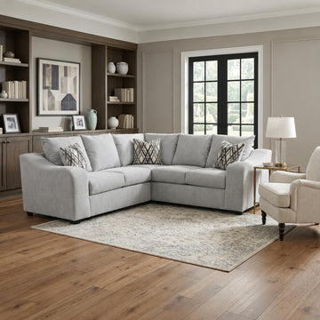 Lyon Compact Sectional Sofa by Arely Furniture - Gray