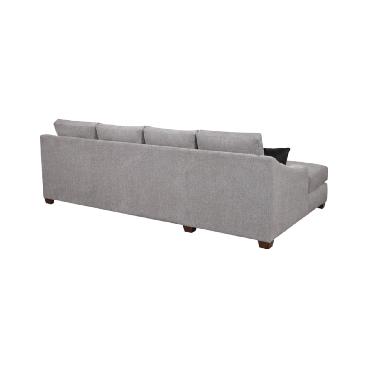 Melbourne Dual Chaise Sectional Sofa with 6 Pillows by Arely Furniture - Gray