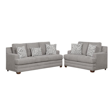 Modena Loveseat and Sofa Set by Arely Furniture - Gray