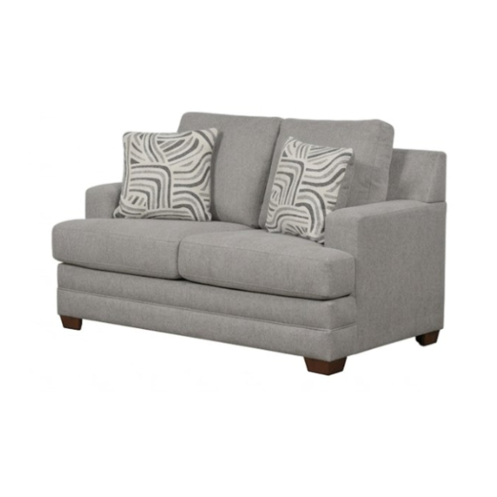 Modena Loveseat and Sofa Set by Arely Furniture - Gray