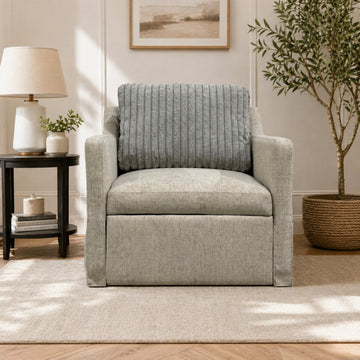 Milan Convertible Sleeper Armchair with Pillow by Best Home