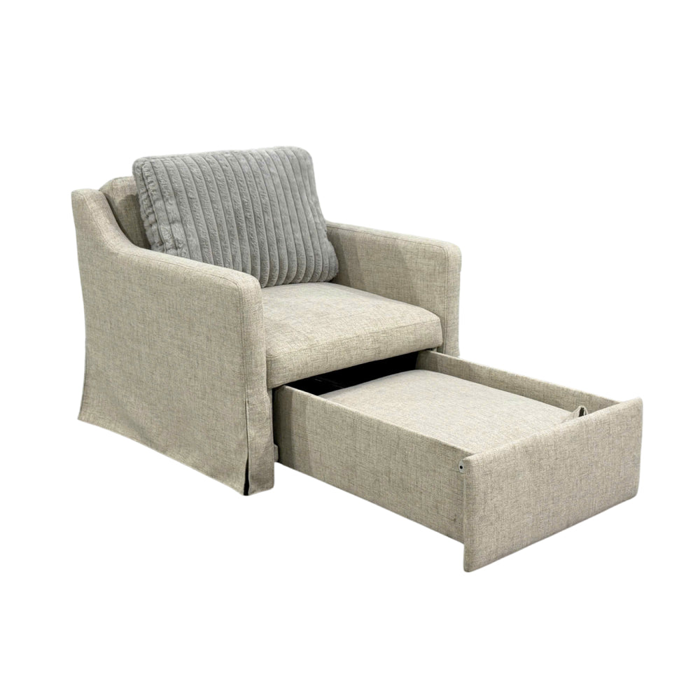 Milan Convertible Sleeper Armchair with Pillow by Best Home