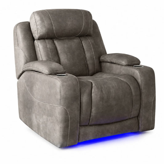 Dubai Power Recliner by Elements - Gray