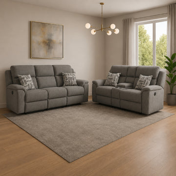 Sofá y loveseat de Best Home, color gris