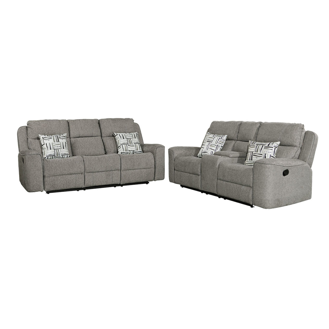 Connery Sofa and Loveseat by Best Home - Gray