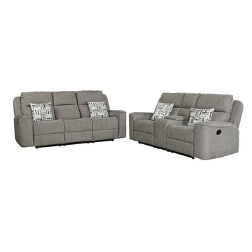 Sofá y loveseat de Best Home, color gris