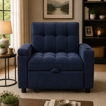 USA Blue Sleeping Chair
