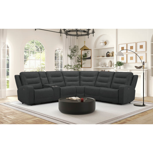 Allen Power Motion Sectional Sofa by Best Home - Gray