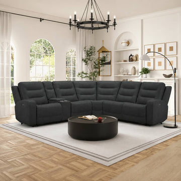 Allen Power Motion Sectional Sofa by Best Home - Gray