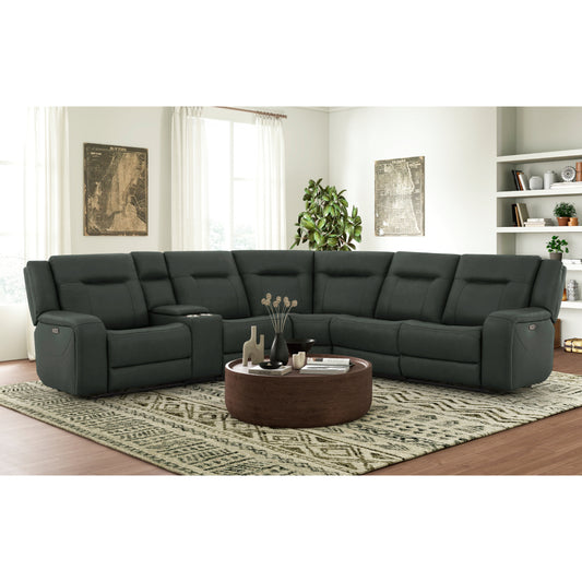 Blum Power Sectional Sofa by Best Home - Black