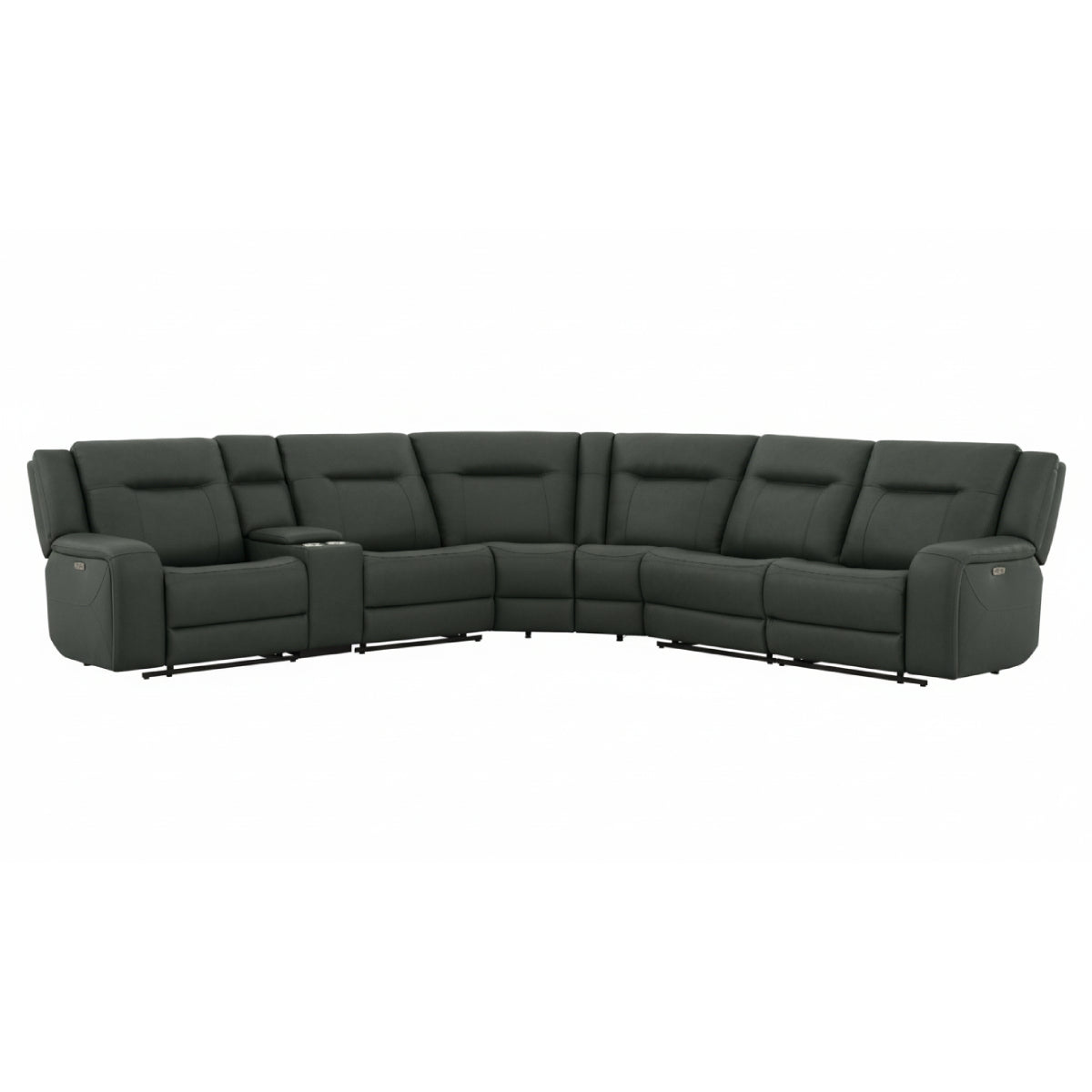 Blum Power Sectional Sofa by Best Home - Black