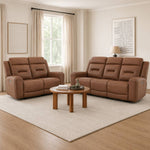 Edna Power Motion Sofa with Loveseat by Best Home - Brown