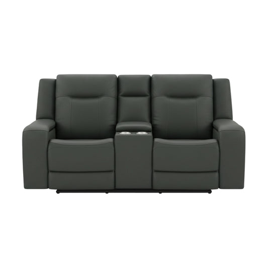 Blum Power Dual Reclining Loveseat by Best Home - Black