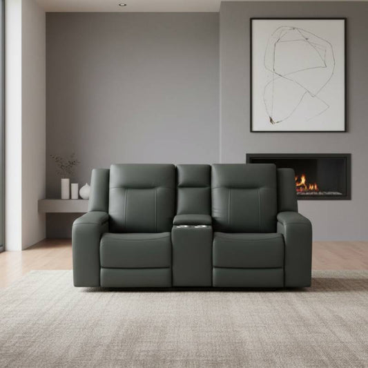 Blum Power Dual Reclining Loveseat by Best Home - Black
