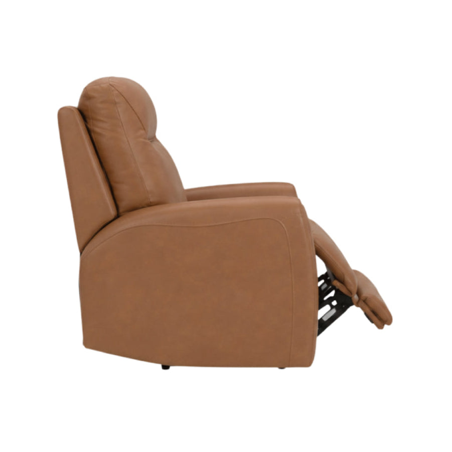 Edna Power Recliner with Side Control by Kuka - Brown