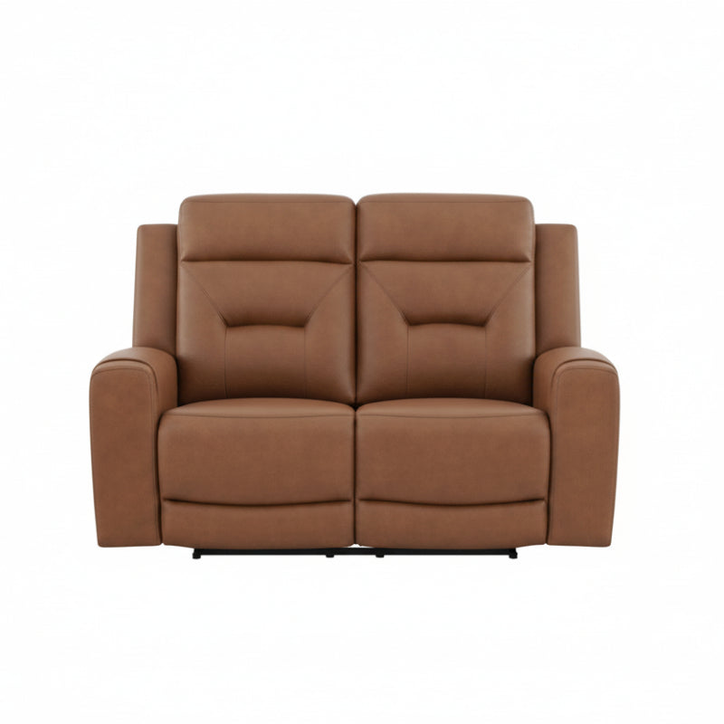 Edna Power Reclining Loveseat by Best Home - Brown