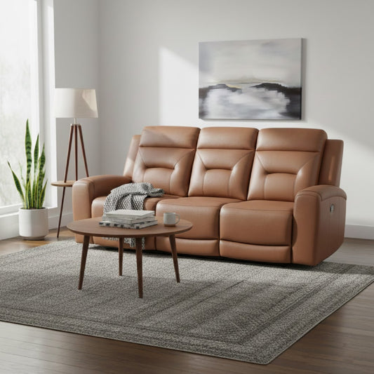 Edna Power Motion Sofa by Best Home - Brown