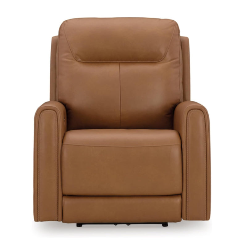 Edna Power Recliner with Side Control by Kuka - Brown