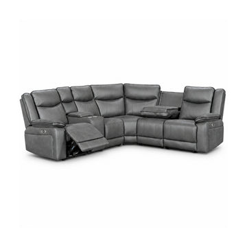 Lugano Power Motion Sectional Sofa by Best Home - Gray
