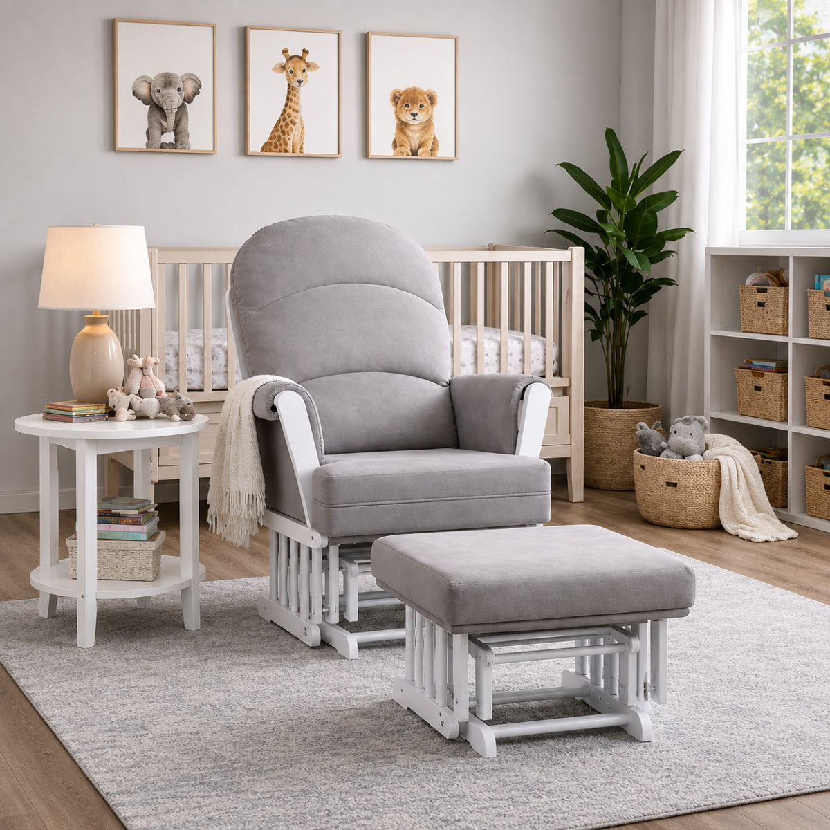 Essential 38" Glider by Soho Baby - Gray